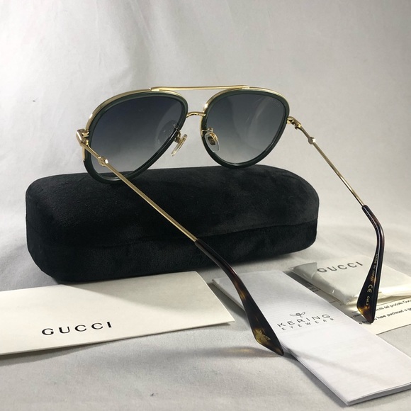 gucci green and red aviators